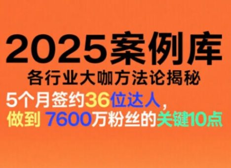 2025案例库，收录各行业大咖的方法论，各行业大咖方法论揭秘-韬哥副业项目资源网