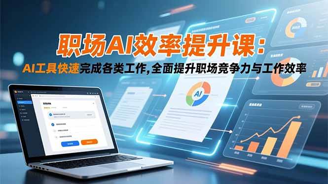 （16598期）职场AI效率提升课：AI工具快速完成各类工作,全面提升职场竞争力与工作效率-韬哥副业项目资源网