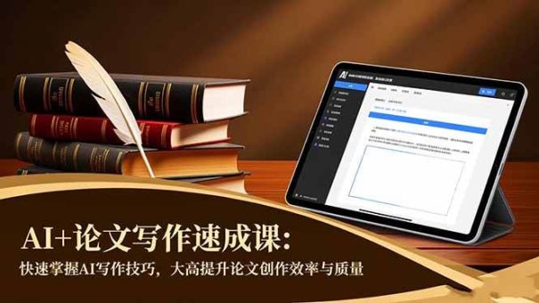 （16568期）AI+论文写作速成课：快速掌握AI写作技巧，大幅提升论文创作效率与质量-韬哥副业项目资源网