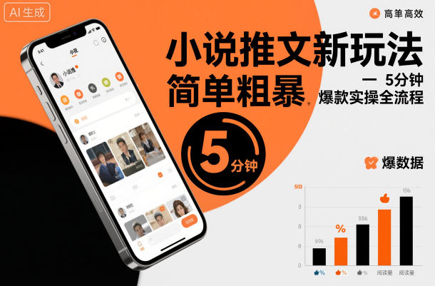 小说推文新玩法,简单粗爆,5分种一个爆款实操全流程-韬哥副业项目资源网