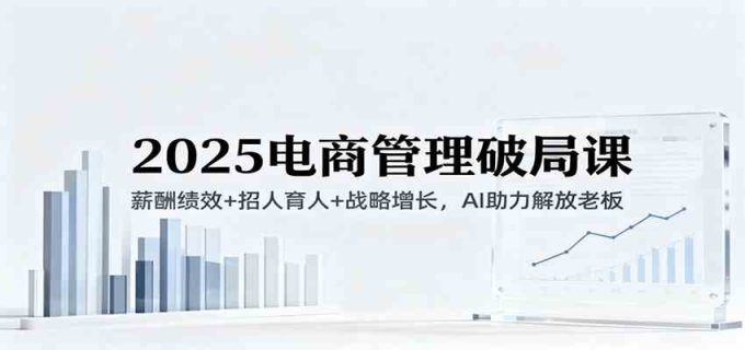 2025电商管理破局课:薪酬绩效+招人育人+战略增长,AI助力解放老板(录音)-韬哥副业项目资源网