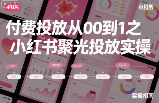 付费投放从0到1之小红书聚光投放实操-韬哥副业项目资源网
