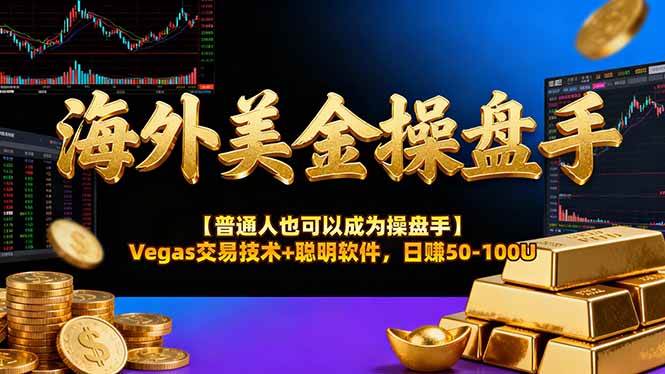 （16677期）海外美金操盘手技术【普通人也可以成为操盘手】Vegas交易技术+聪明软件，日赚50-100U-韬哥副业项目资源网