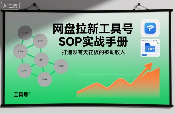 网盘拉新工具号SOP实战手册，打造没有天花板的被动收入-韬哥副业项目资源网