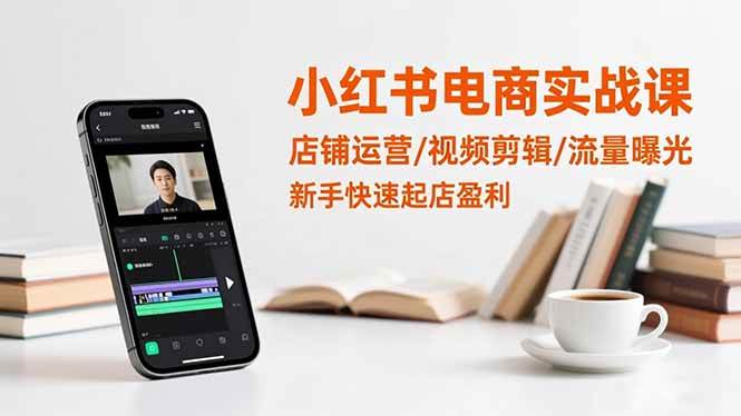 （16536期）小红书电商实战课：店铺运营/视频剪辑/流量曝光，新手快速起店盈利-韬哥副业项目资源网