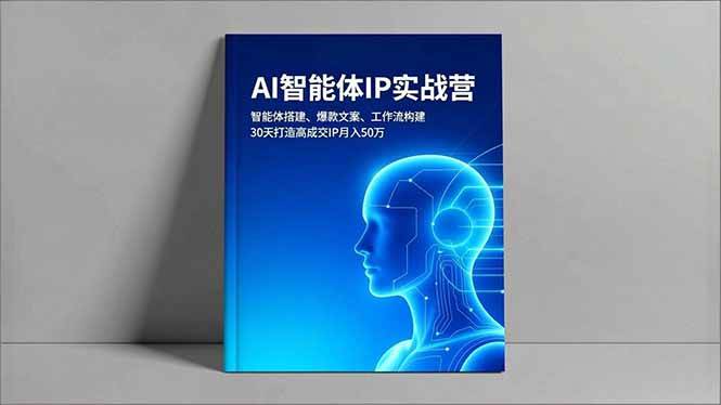 （16689期）AI智能体IP实战营，智能体搭建、爆款文案、工作流构建，30天打造高成交IP月入50万-韬哥副业项目资源网