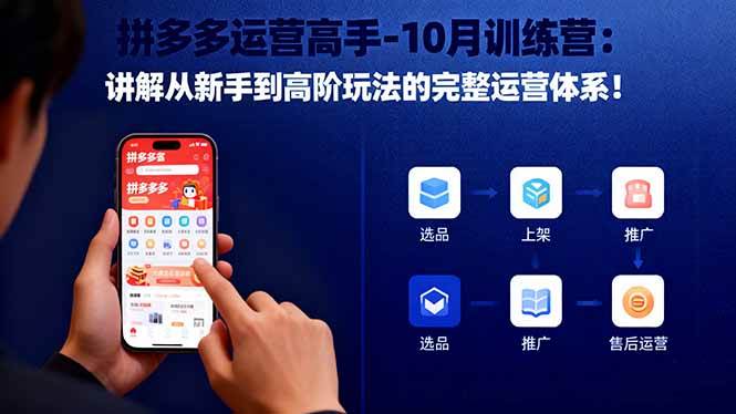 （16448期）拼多多运营高手-10月训练营：讲解从新手到高阶玩法的完整运营体系！-韬哥副业项目资源网