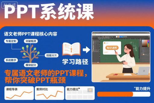 PPT系统课,专属语文老师的PPT课程,帮你突破PPT瓶颈-韬哥副业项目资源网
