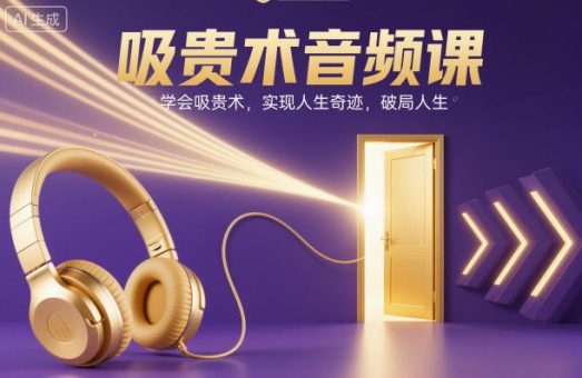 吸贵术音频课，学会吸贵术，实现人生奇迹，破局人生-韬哥副业项目资源网