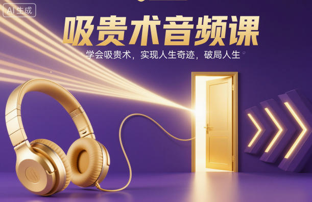 吸贵术音频课，学会吸贵术，实现人生奇迹，破局人生-韬哥副业项目资源网