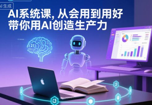 AI系统课,从会用到用好,带你用AI创造生产力-韬哥副业项目资源网