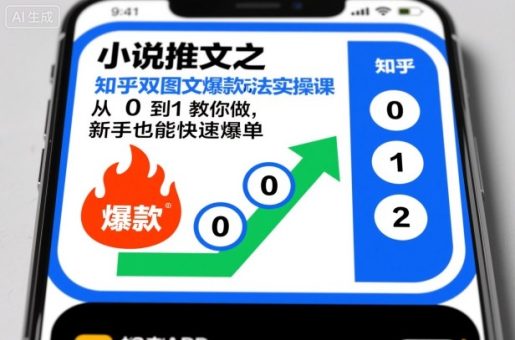 小说推文之知乎双图文爆款玩法实操课,从0到1教你做,新手也能快速爆单-韬哥副业项目资源网