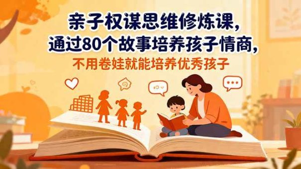 (16455期)亲子权谋思维修炼课,通过80个故事培养孩子情商,不用卷娃就能培养优秀孩子-韬哥副业项目资源网