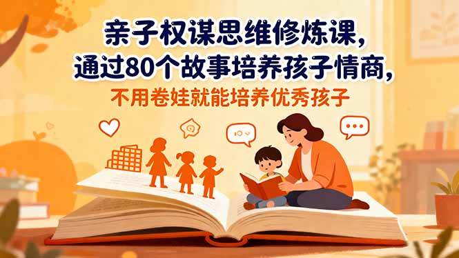 （16455期）亲子权谋思维修炼课，通过80个故事培养孩子情商,不用卷娃就能培养优秀孩子-韬哥副业项目资源网