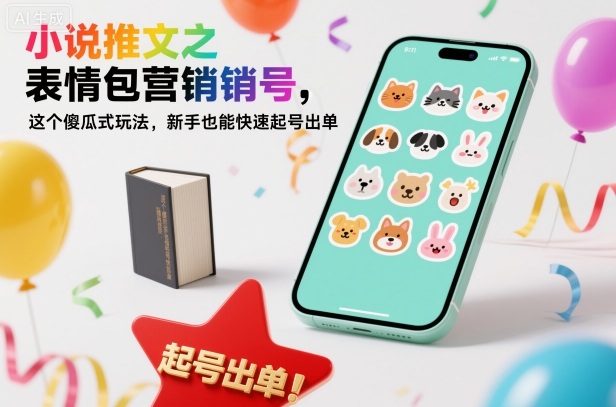 小说推文之表情包营销号,这个傻瓜式玩法,新手也能快速起号出单-韬哥副业项目资源网