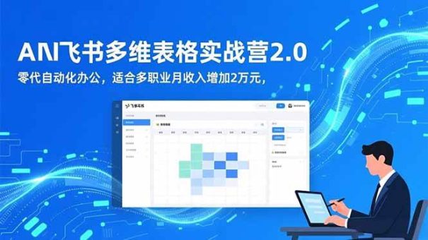 （16587期）AI+飞书多维表格实战营2.0：零代码自动化办公，适合多职业月收入增加2万元-韬哥副业项目资源网