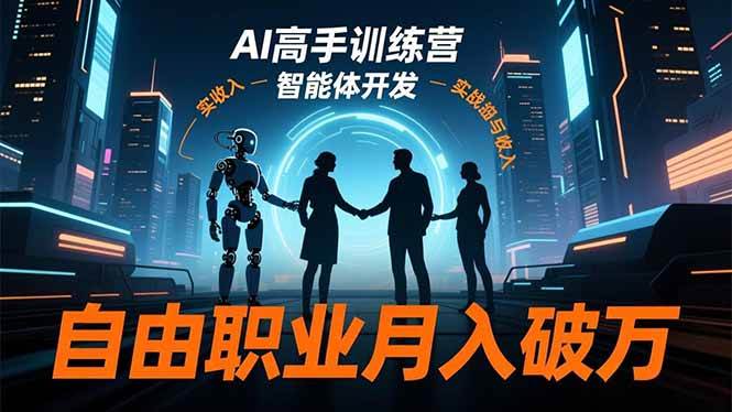 （16602期）AI高手训练营3.0，ChatGPT，Midjourney，智能体开发，自由职业月入破万-韬哥副业项目资源网