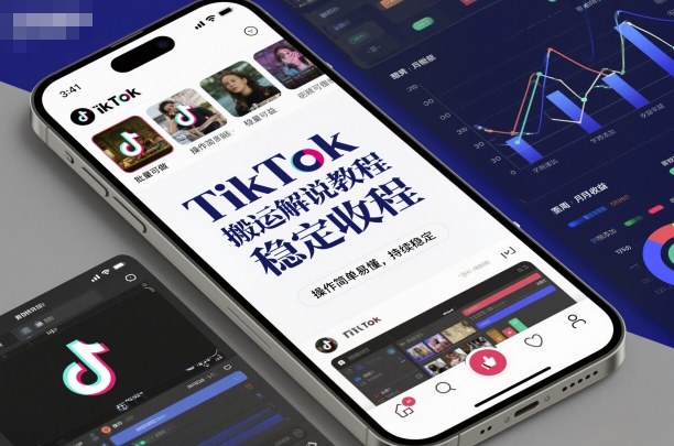 TikTok搬运解说教程，稳定收益，操作简单易懂，批量可做，持续稳定-韬哥副业项目资源网