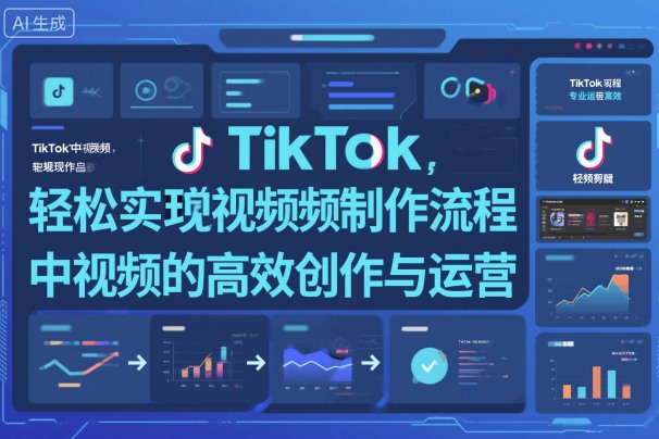 TikTok中视频制做流程，轻松实现Tk中视频的高效创作与运营-韬哥副业项目资源网