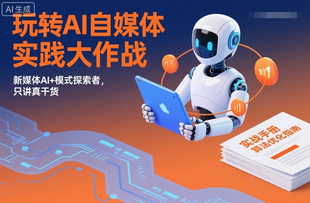 玩转AI自媒体实践大作战，新媒体AI+模式探索者，只讲真干货-韬哥副业项目资源网