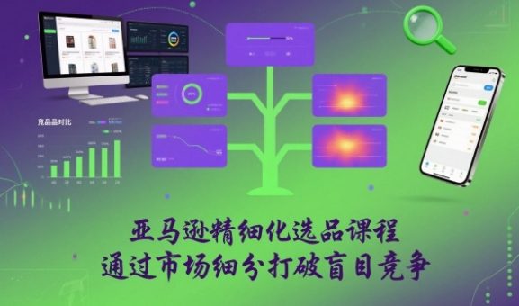 亚马逊精细化选品课程,通过市场细分打破盲目竞争-韬哥副业项目资源网