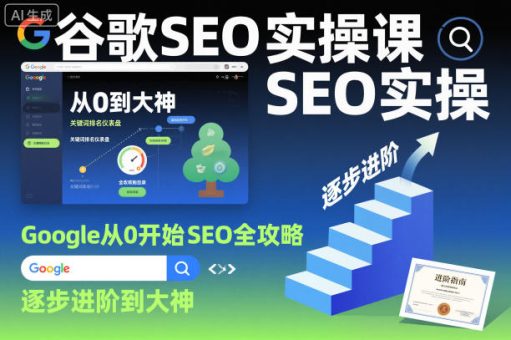谷歌SEO实操课,Google从0开始SEO全攻略,逐步进阶到大神-韬哥副业项目资源网