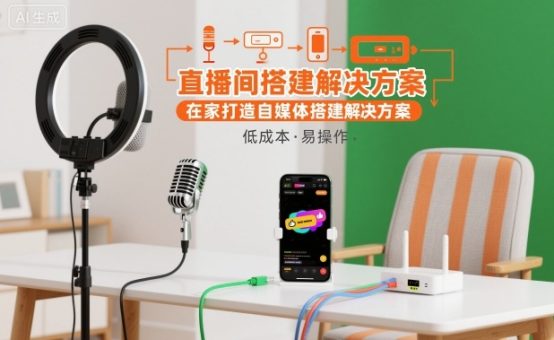 直播间搭建解决方案,在家打造自媒体搭建解决方案-韬哥副业项目资源网