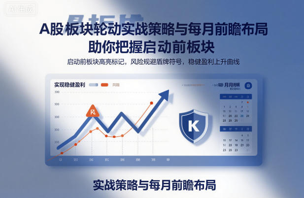 A股板块轮动实战策略与每月前瞻布局，助你把握启动前板块，规避风险，实现稳健盈利-韬哥副业项目资源网