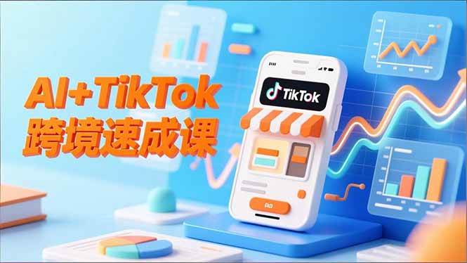 (16745期)AI+TikTok跨境速成课,智能翻译、店铺定位、流程拆解,7天高效上线运营-韬哥副业项目资源网