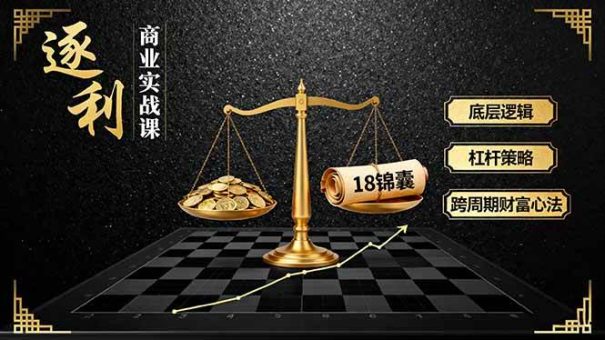 （16753期）《逐 利》商业实战课，底层逻辑、杠杆策略、18锦囊，跨周期财富心法（更新）-韬哥副业项目资源网
