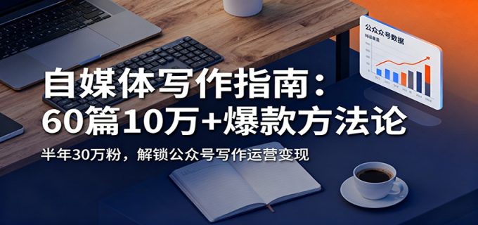 自媒体写作指南:60篇10万+爆款方法论,半年30万粉,解锁公众号写作运营变现-韬哥副业项目资源网