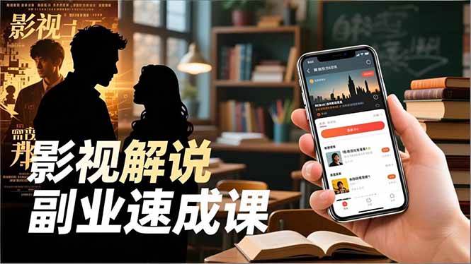 （16740期）Tk影视解说副业速成课，软件安装、全流程实操、爆款预设，新手两周变现-韬哥副业项目资源网
