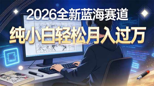 (16781期)2026年全新蓝海赛道,纯小白轻松月入过万-韬哥副业项目资源网