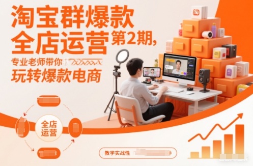 淘宝群爆款全店运营第2期，专业老师带你玩转爆款电商-韬哥副业项目资源网