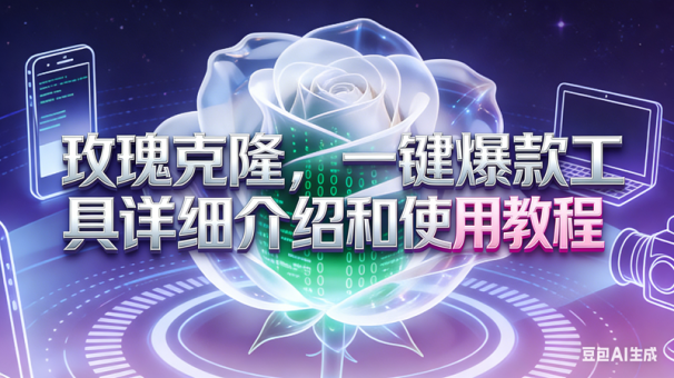 (16802期)玫瑰克隆工具,自媒体必备神器,一键爆款工具详细介绍和使用教程-韬哥副业项目资源网