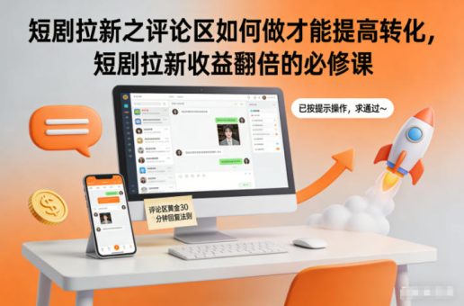 短剧拉新之评论区如何做才能提高转化，短剧拉新收益翻倍的必修课-韬哥副业项目资源网