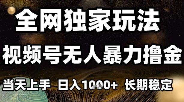 年底最新独家视频号无人直播撸礼物，小白也能轻松日入1k+，长期稳定，可批量复制【揭秘】-韬哥副业项目资源网
