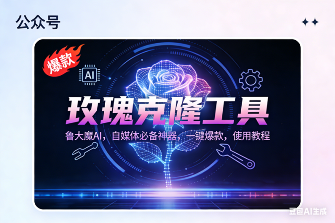 （16881期）玫瑰克隆神器，鲁大魔ai，自媒体必备，一键爆款工具，详细教程-韬哥副业项目资源网