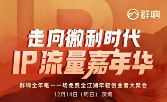 2025ip嘉年华万人12月14深圳线下课,走向微利时代,IP流量嘉年华,实操性极强的商业干货课-韬哥副业项目资源网