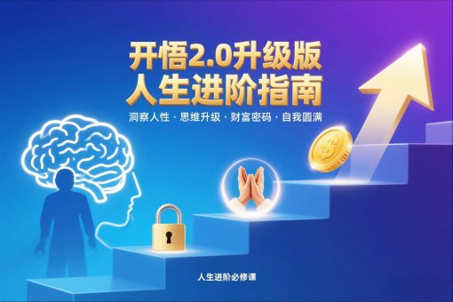 开悟2.0升级版人生进阶指南,洞察人性-思维升级-财富密码-自我圆满-韬哥副业项目资源网