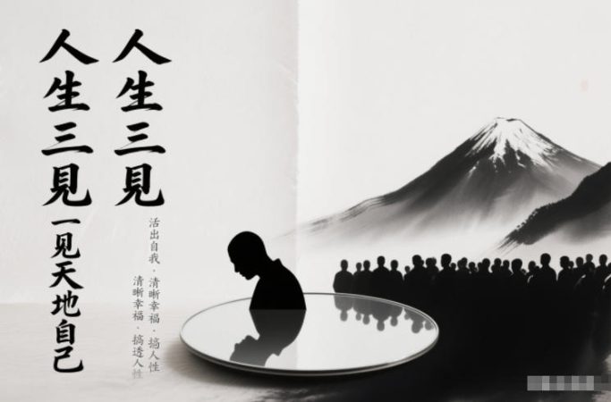 人生三见一见天地见众生见自己，活出自我拥有清晰幸福人生，搞透人性-韬哥副业项目资源网