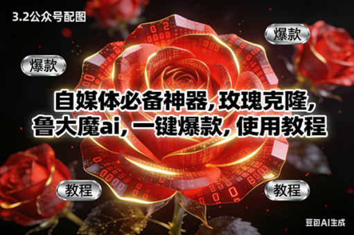 （16919期）玫瑰克隆神器，ai鲁大魔，自媒体必备软件，一键爆款工具，详细教程-韬哥副业项目资源网