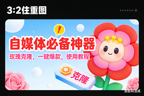 (16929期)玫瑰克隆神器,ai鲁大魔,自媒体必备的软件,一键爆款工具,详细教程-韬哥副业项目资源网