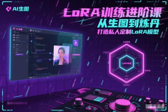 LoRA训练进阶课,从生图到炼丹,打造私人定制LoRA模型-韬哥副业项目资源网