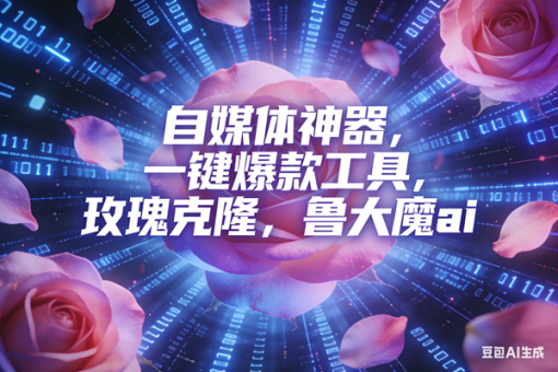 (16949期)ai鲁大魔,自媒体必备的软件,玫瑰克隆神器,一键爆款,详细教程-韬哥副业项目资源网