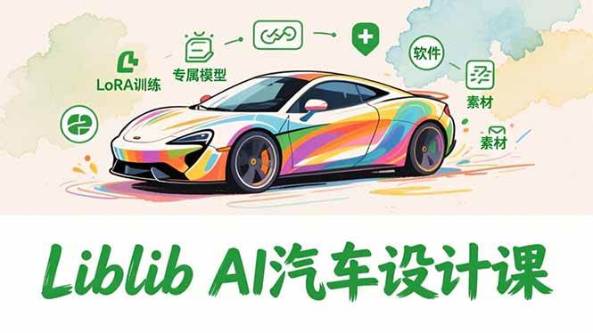 （16946期）2025Liblib AI汽车设计课，文生图入门、LoRA训练、专属模型，快速上手【实战+解说+软件+素材】-韬哥副业项目资源网