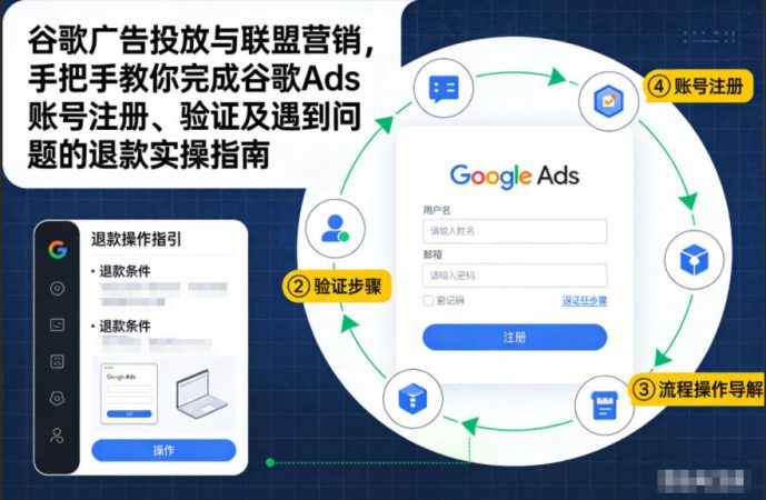 谷歌广告投放与联盟营销，手把手教你完成谷歌Ads账号注册、验证及遇到问题的退款实操指南-韬哥副业项目资源网