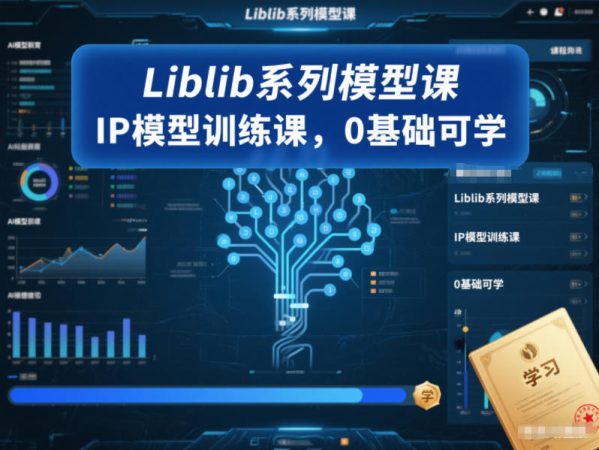 Liblib系列模型课，IP模型训练课，0基础可学-韬哥副业项目资源网
