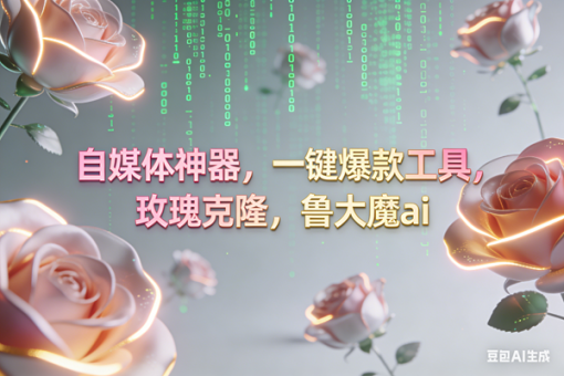 (16957期)ai鲁大魔,自媒体必备的软件,玫瑰克隆神器,一键爆款,详细教程-韬哥副业项目资源网