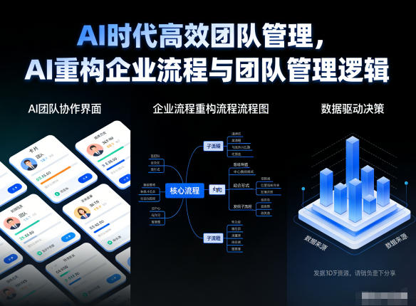 AI时代高效团队管理，AI重构企业流程与团队管理逻辑-韬哥副业项目资源网